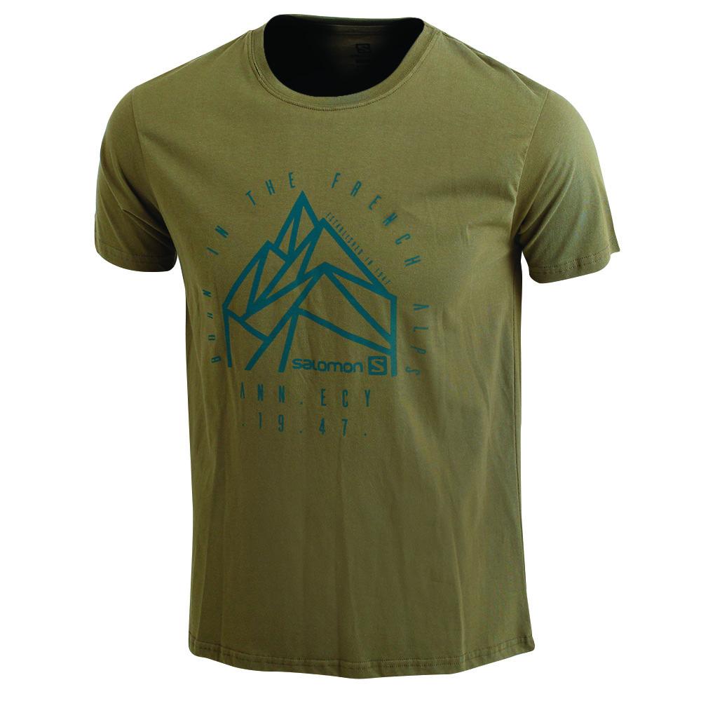 SALOMON UK JETLAG SS M - Mens T-shirts Olive,XKIP08762